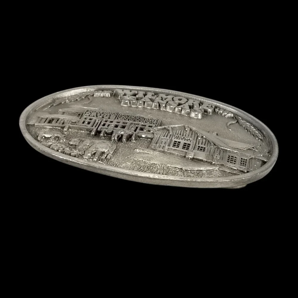 Western Associates‎ Belt Buckle Wilmore Kansas Centennial 1987 Vintage Farming